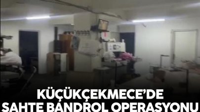 Küçükçekmece'de tütün ürünleri için kullanılan sahte bandrol operasyonu