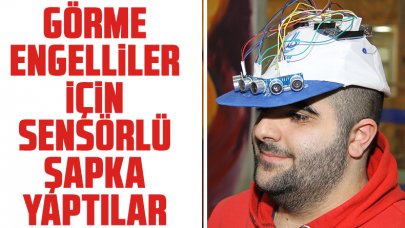 Görme engelliler için sensörlü şapka!