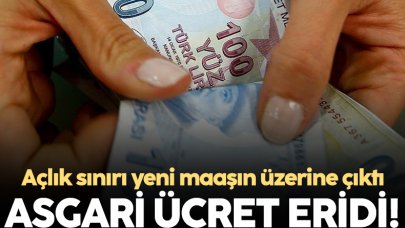 2023'ün ilk ayında açlık sınırı, asgari ücretin üzerine çıktı!