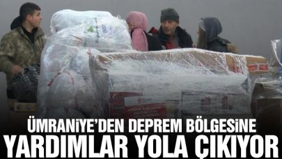 Ümraniye’den deprem bölgesine yapılan yardımlar yola çıkıyor