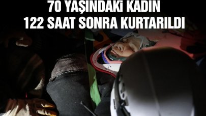 70 yaşındaki Menekşe Tabak 122 saat sonra kurtarıldı