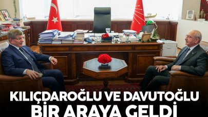 Ahmet Davutoğlu ile Kemal Kılıçdaroğlu bir araya geldi