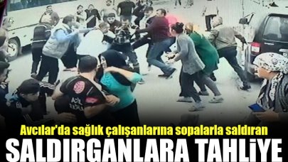 Avcılar'da sağlık çalışanlarına sopalarla saldıran 3 sanığa tahliye