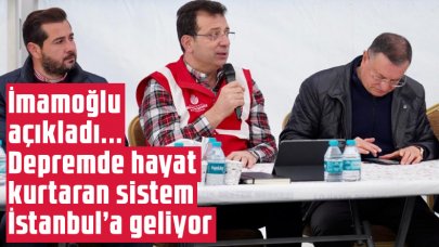 Ekrem İmamoğlu: Depremde hayat kurtaran yöntem, İstanbul'a geliyor