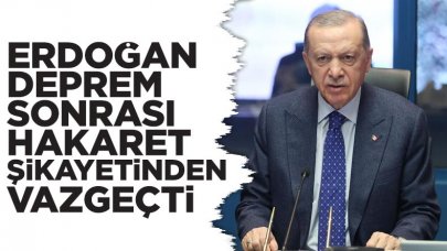 Erdoğan hakaret soruşturmalarında şikayetlerinden vazgeçti