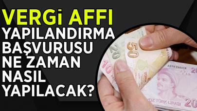 Vergi affı yapılandırma başvurusu ne zaman, nasıl yapılacak?