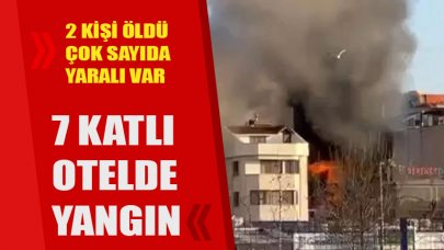 İstanbul'da 7 katlı otelde yangın. 2 kişi öldü, yaralılar var