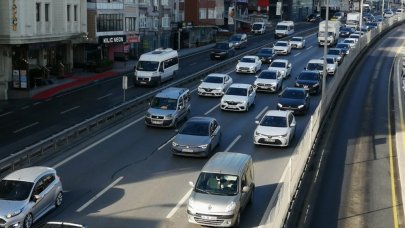 İstanbul'un haftanın ilk iş gününde trafik yoğunluğu