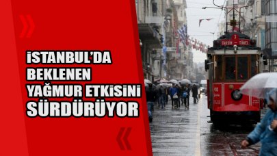 İstanbul'da beklenen yağmur başladı