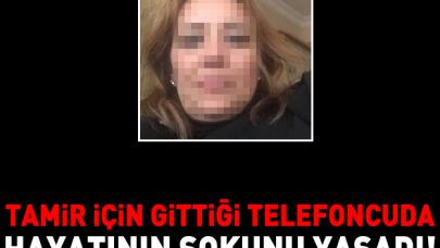 Tamir için gittiği telefoncuda hayatının şokunu yaşadı