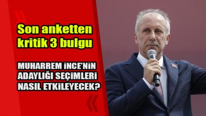 Muharrem İnce'nin adaylığı seçimleri nasıl etkileyecek? Son anketten 3 kritik bulgu