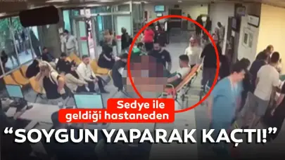 Ambulansla hastaneye geldi, soygun yaparak kaçtı!