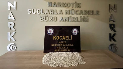 Kocaeli'de uyuşturucu operasyonu: 17 bin 757 adet uyuşturucu hap ele geçirildi