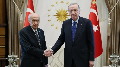 Cumhurbaşkanı Erdoğan ve Devlet Bahçeli görüşmesi 1 saat sürdü