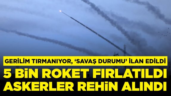 Gerilim tırmandı! Kentlere roket yağdı, 'savaş durumu' ilan edildi