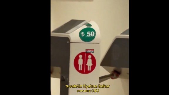 AVM’deki tuvaletin 50 TL olduğunu görenler şok geçirdi!