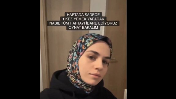 Haftada 1 gün yemek yaparak tasarruf eden yeni evli kadının görüntüleri viral oldu!