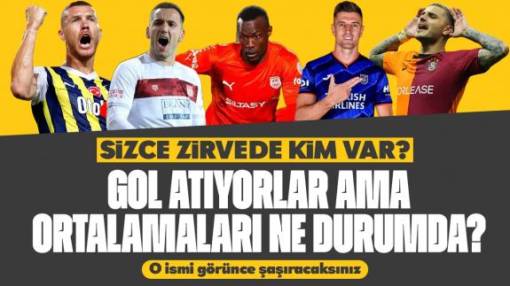 Süper Lig'de gol krallığı yarışı kıran kırana devam ediyor! Gol ortalamasında zirve o ismin... Herkes şaşıracak