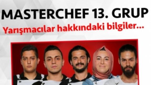 Masterchef Türkiye 2. sezon 13. grup yarışmacı adayları