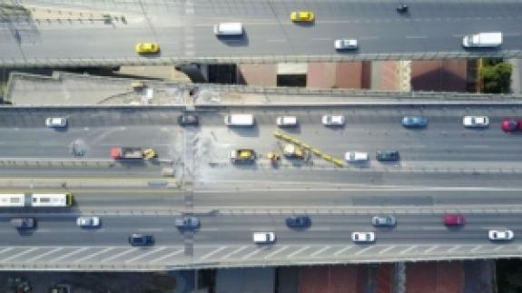 Haliç Köprüsü'nde bir ay sürecek yol çalışması başladı