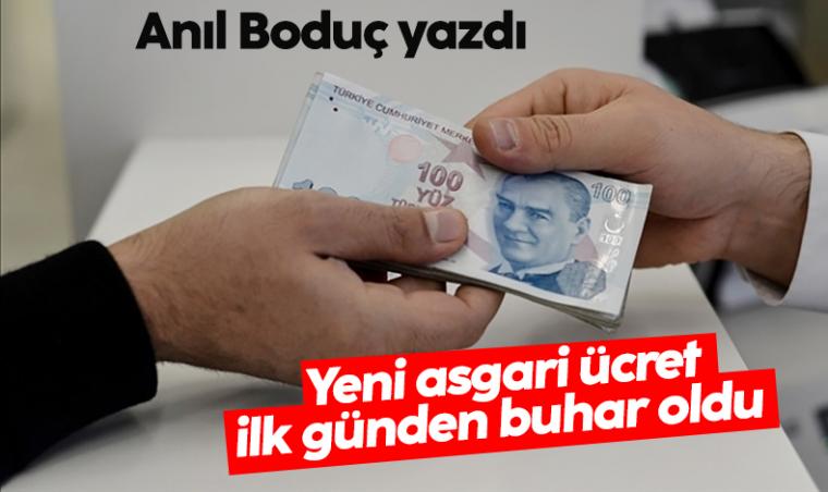 Asgari ücret zammı ilk günden buharlaştı