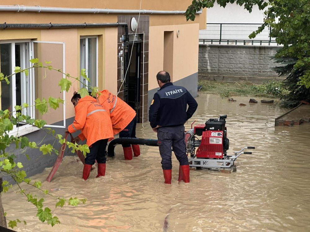 Çorum'da sağanak etkili oldu