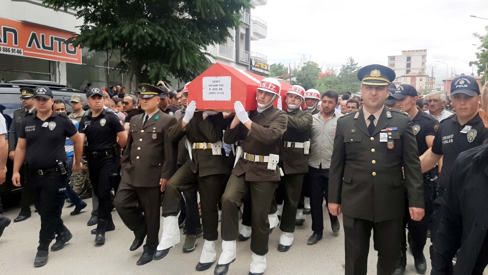 Şehit Taş, Kahramanmaraş'ta son yolculuğuna uğurlandı