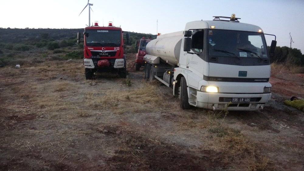 Çeşme'de orman yangını