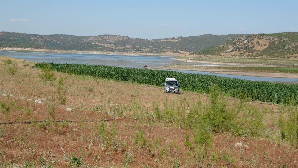 Tehlike çanları çalıyor: Barajda su seviyesi düştü, eski kara yolu ortaya çıktı