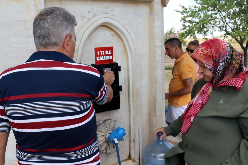 İlçede su sıkıntısı: Çeşmeler ücretli hale getirildi