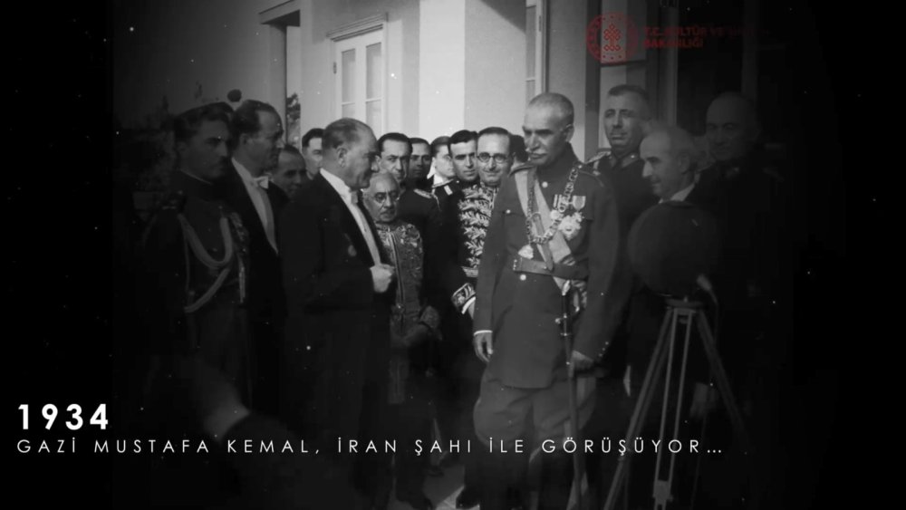 Atatürk'ün restore edilmiş görüntüleri izleyicilere sunuldu