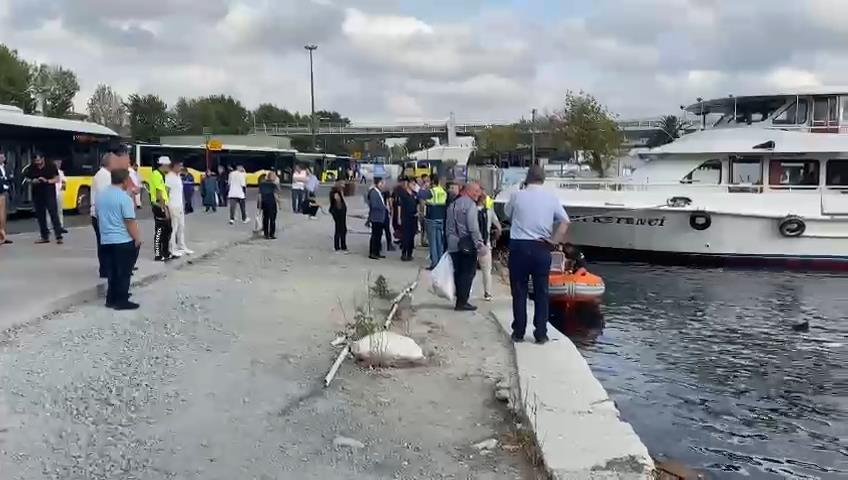 İETT otobüsü denize düştü