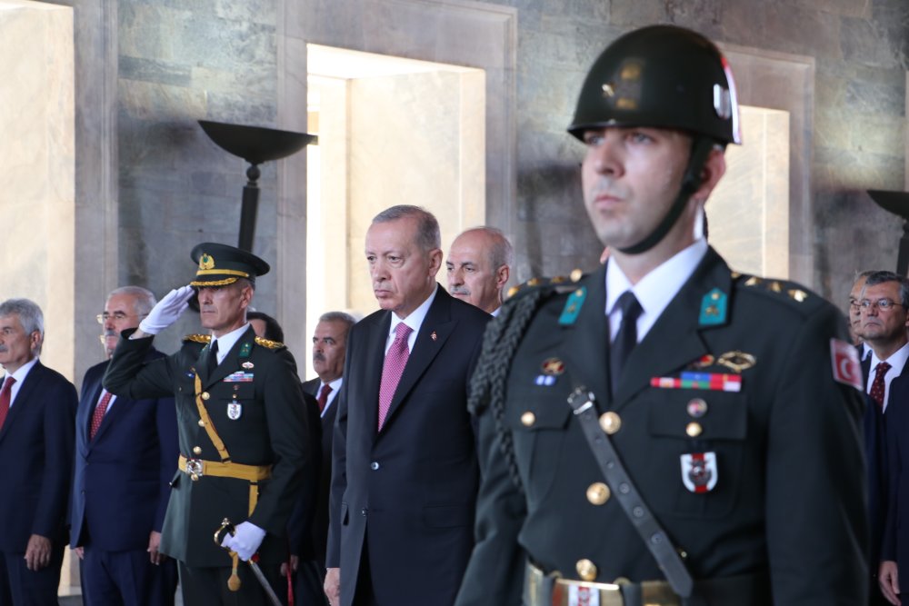 Anıtkabir'de 30 Ağustos Zafer Bayramı töreni düzenlendi