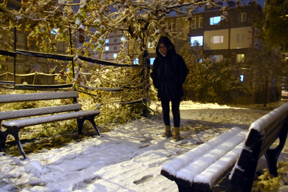 Kentin yüksek kesimlerinde kar kalınlığı 30 santimetre oldu