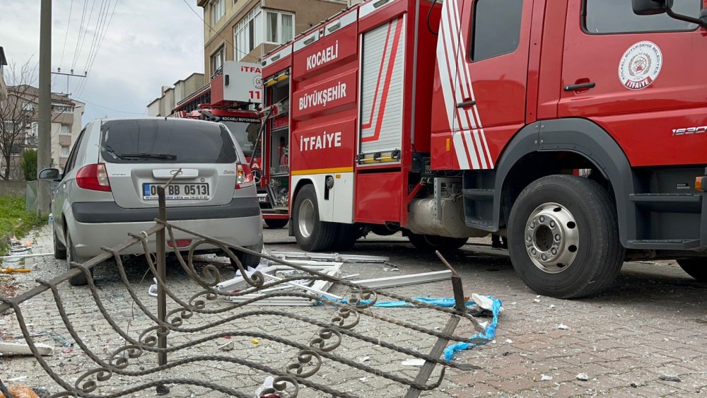 Kocaeli'de korkutan doğal gaz patlaması!