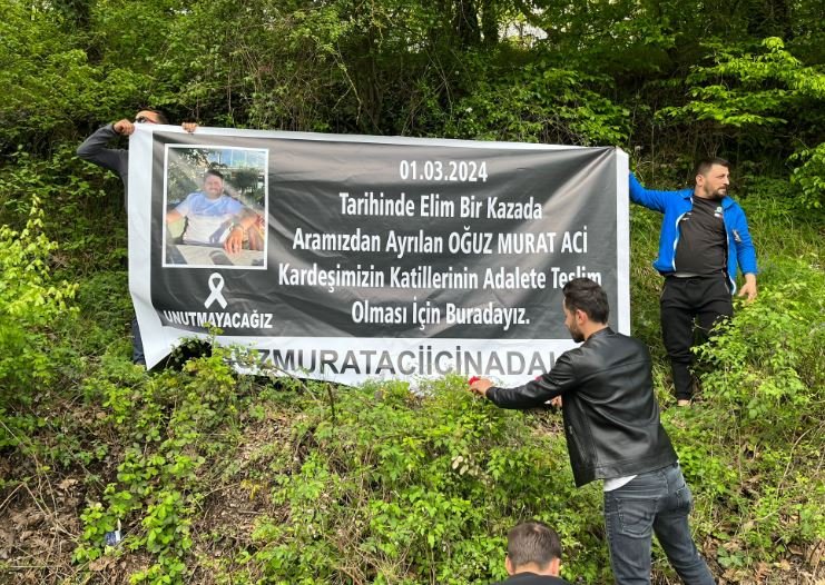 Motosiklet tutkunlarından Oğuz Murat Aci için "Adalet Konvoyu