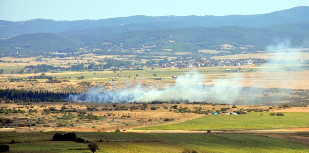 Tekirdağ’ın iki farklı piknik alanında yangın çıktı