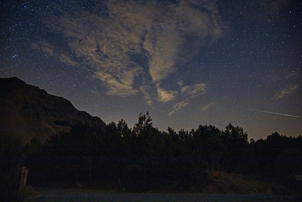 Nemrut Krater Gölü'nde Perseid meteor yağmuru şöleni