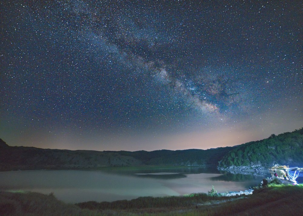 Nemrut Krater Gölü'nde Perseid meteor yağmuru şöleni