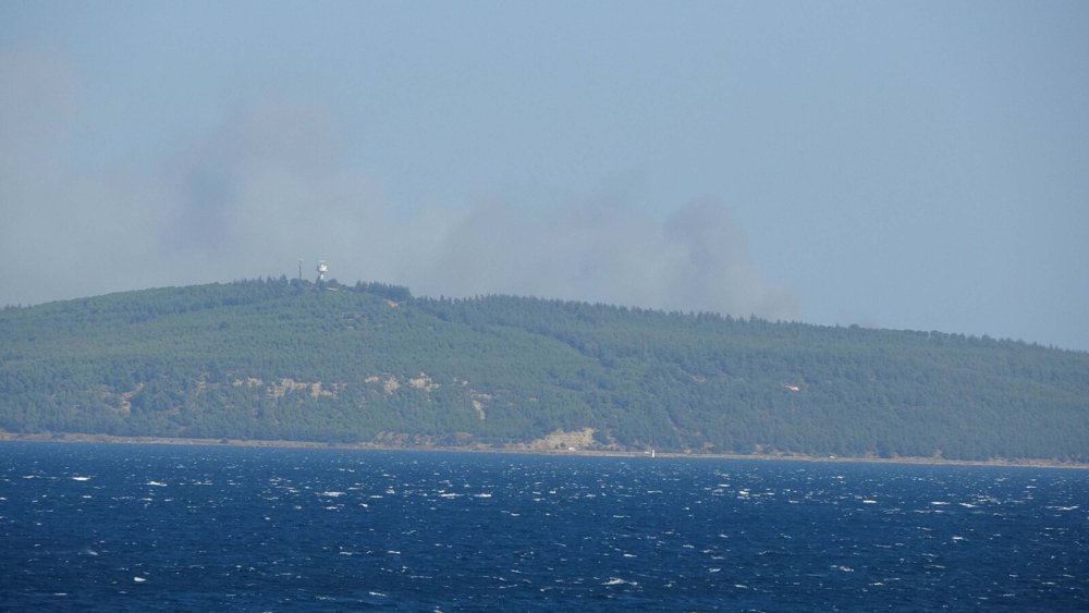 Çanakkale’de orman yangını! Şehitlik ziyarete kapatıldı