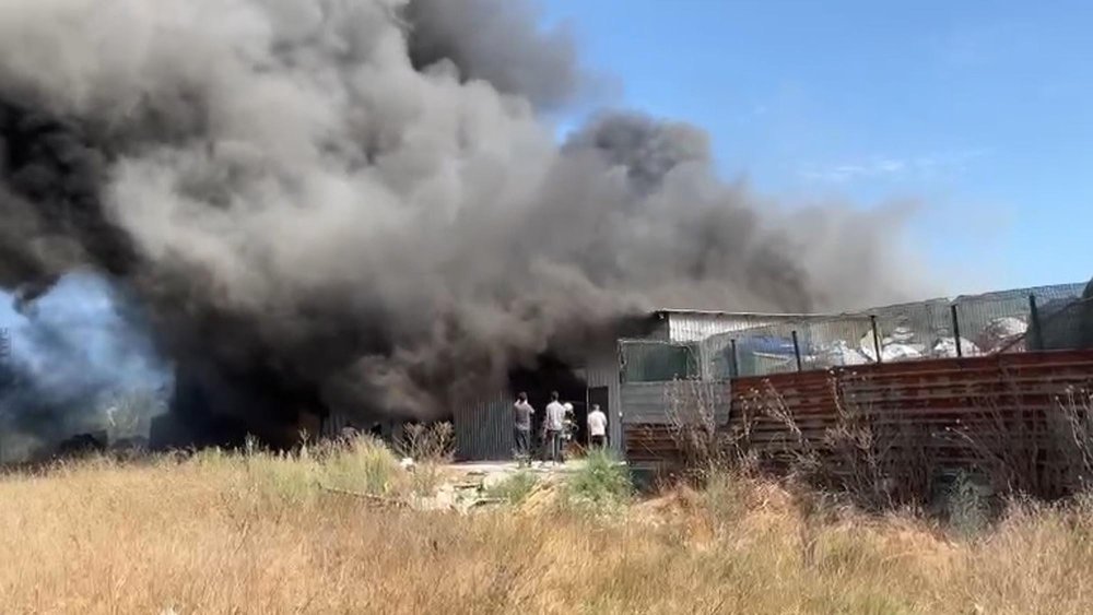 Tekirdağ'da geri dönüşüm tesisinde korkutan yangın