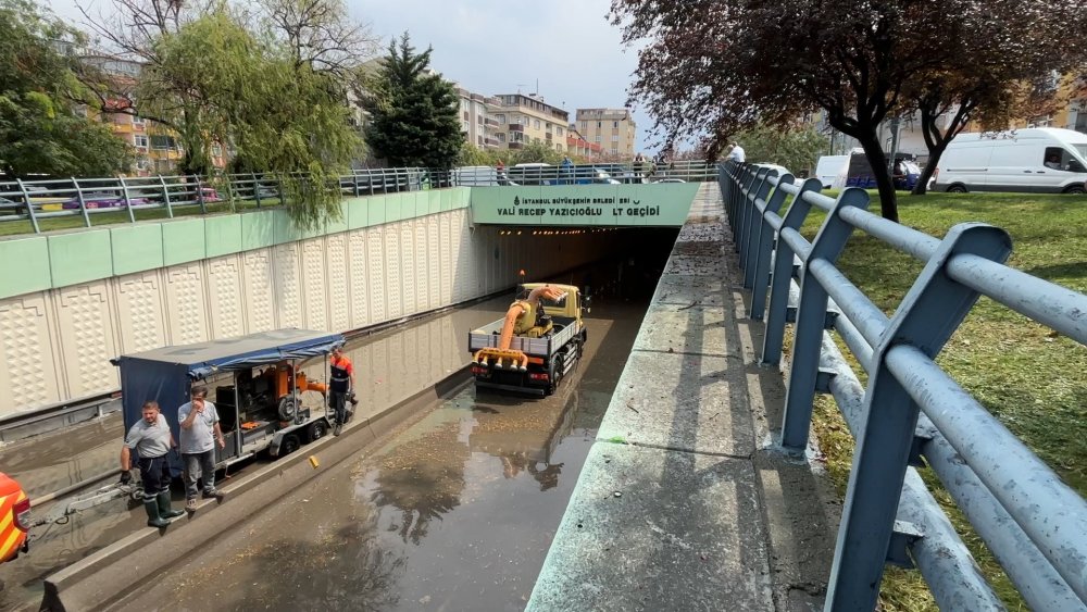 Avrupa Yakası'nın  yoğun yağışla imtihanı