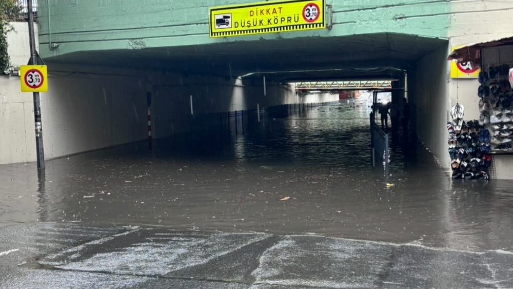 Avrupa Yakası'nın  yoğun yağışla imtihanı