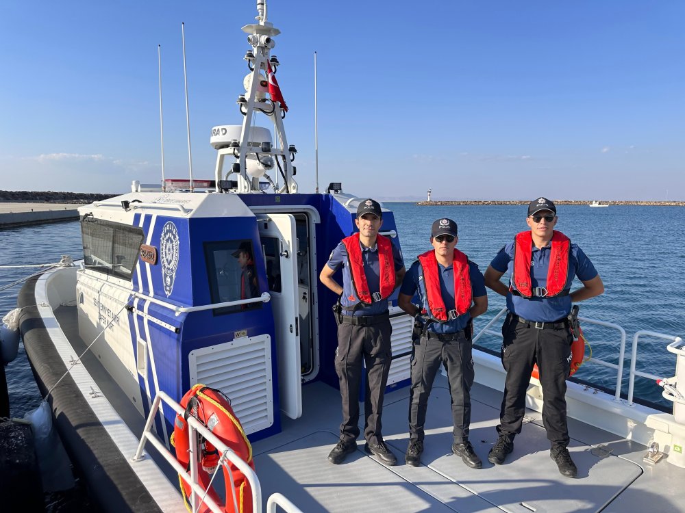 Saros Körfezi'nde deniz polisi göreve başladı