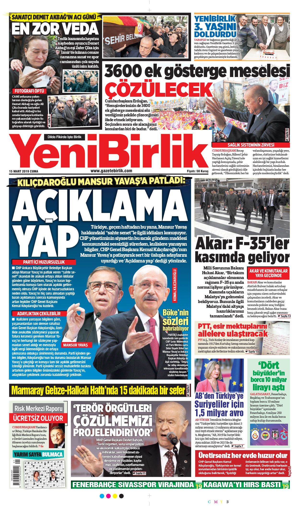 https://www.gazetebirlik.com/15 Mart 2019