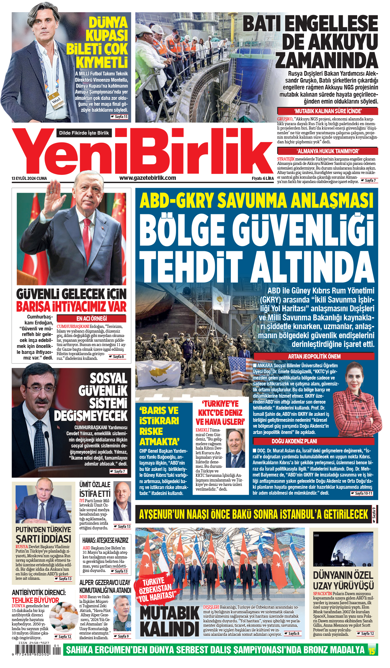 https://www.gazetebirlik.com/13 Eylül 2024