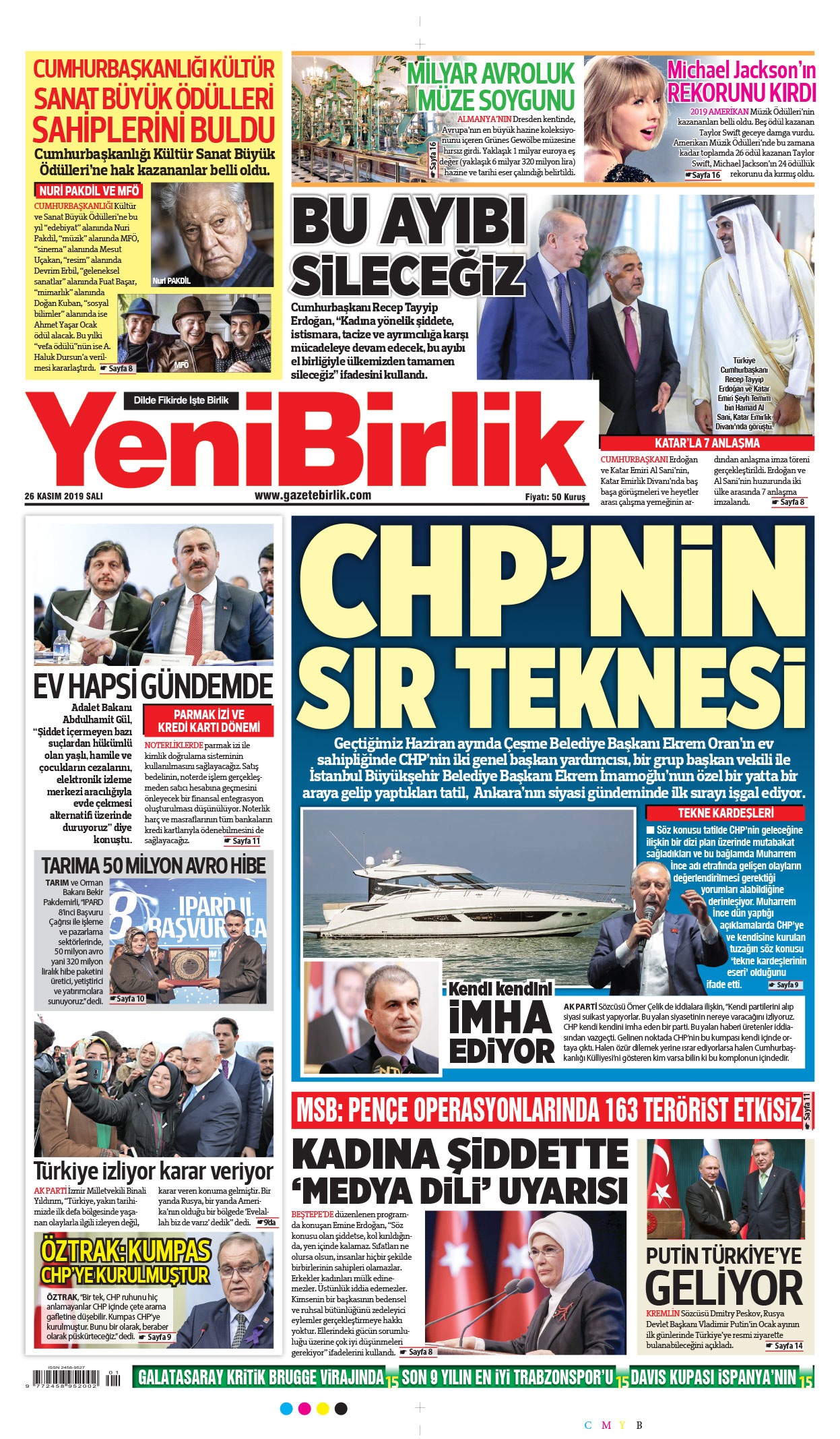 https://www.gazetebirlik.com/26 Kasım 2019