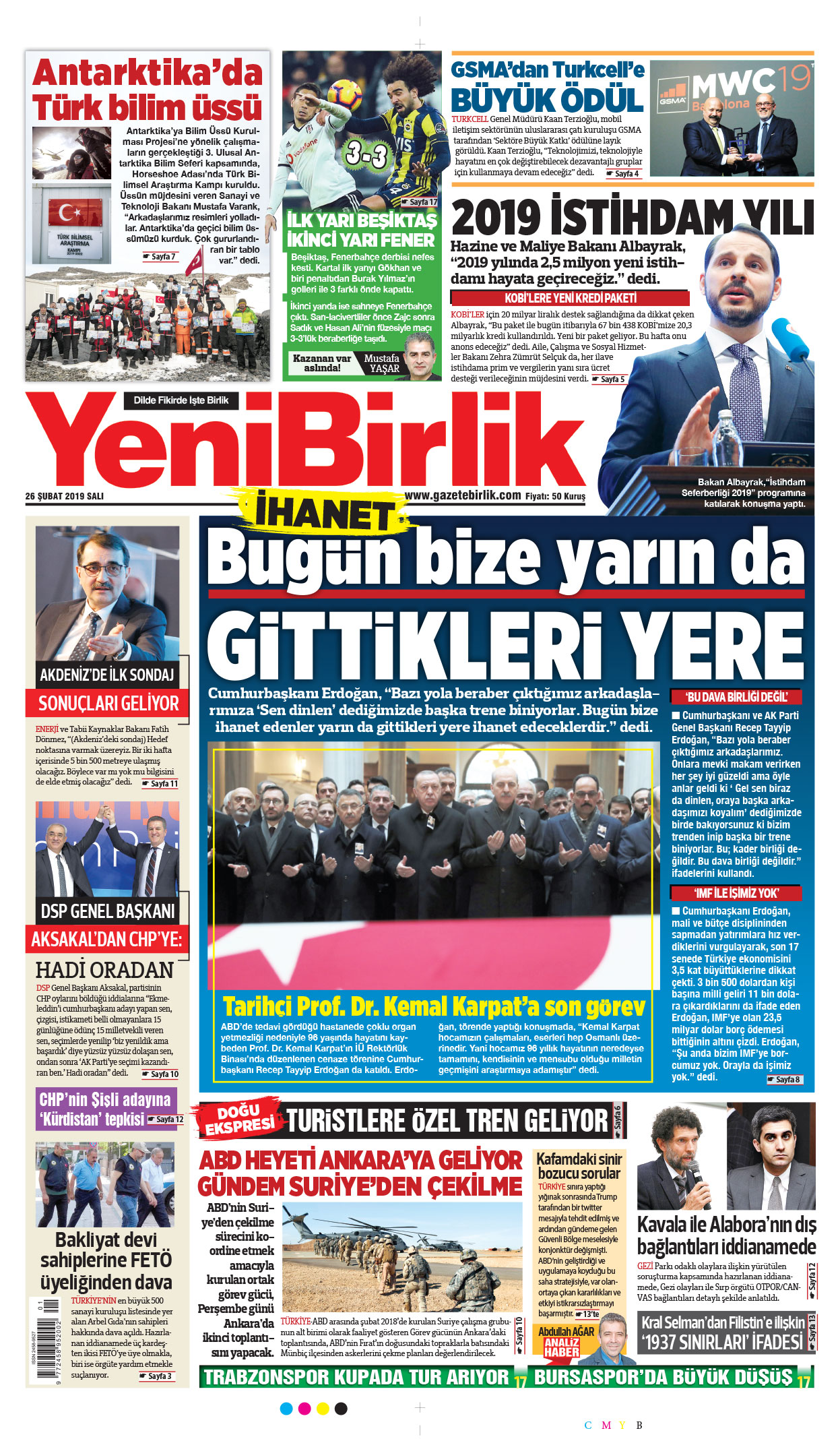 https://www.gazetebirlik.com/26 Şubat 2019