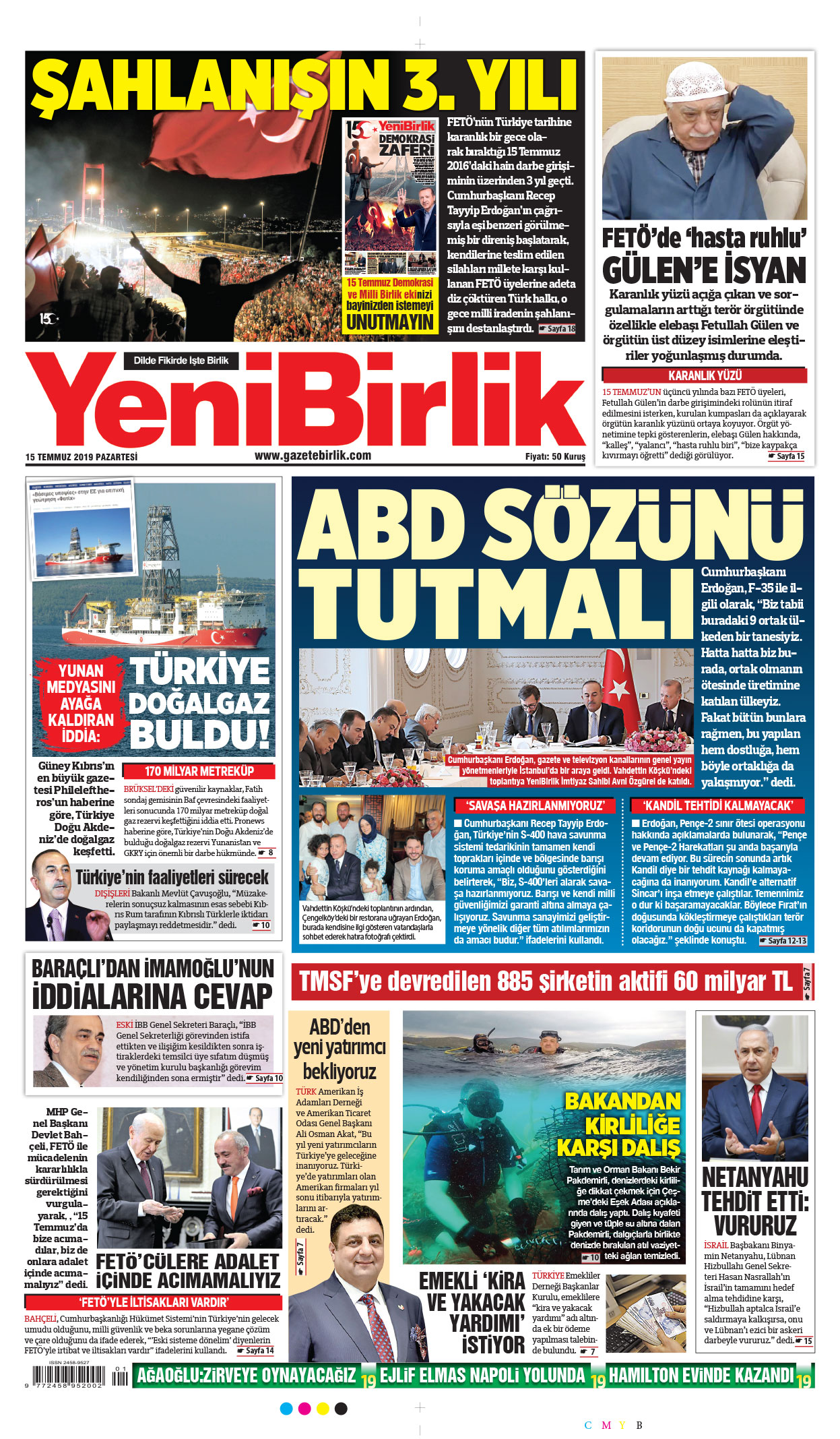 https://www.gazetebirlik.com/15 Temmuz 2019