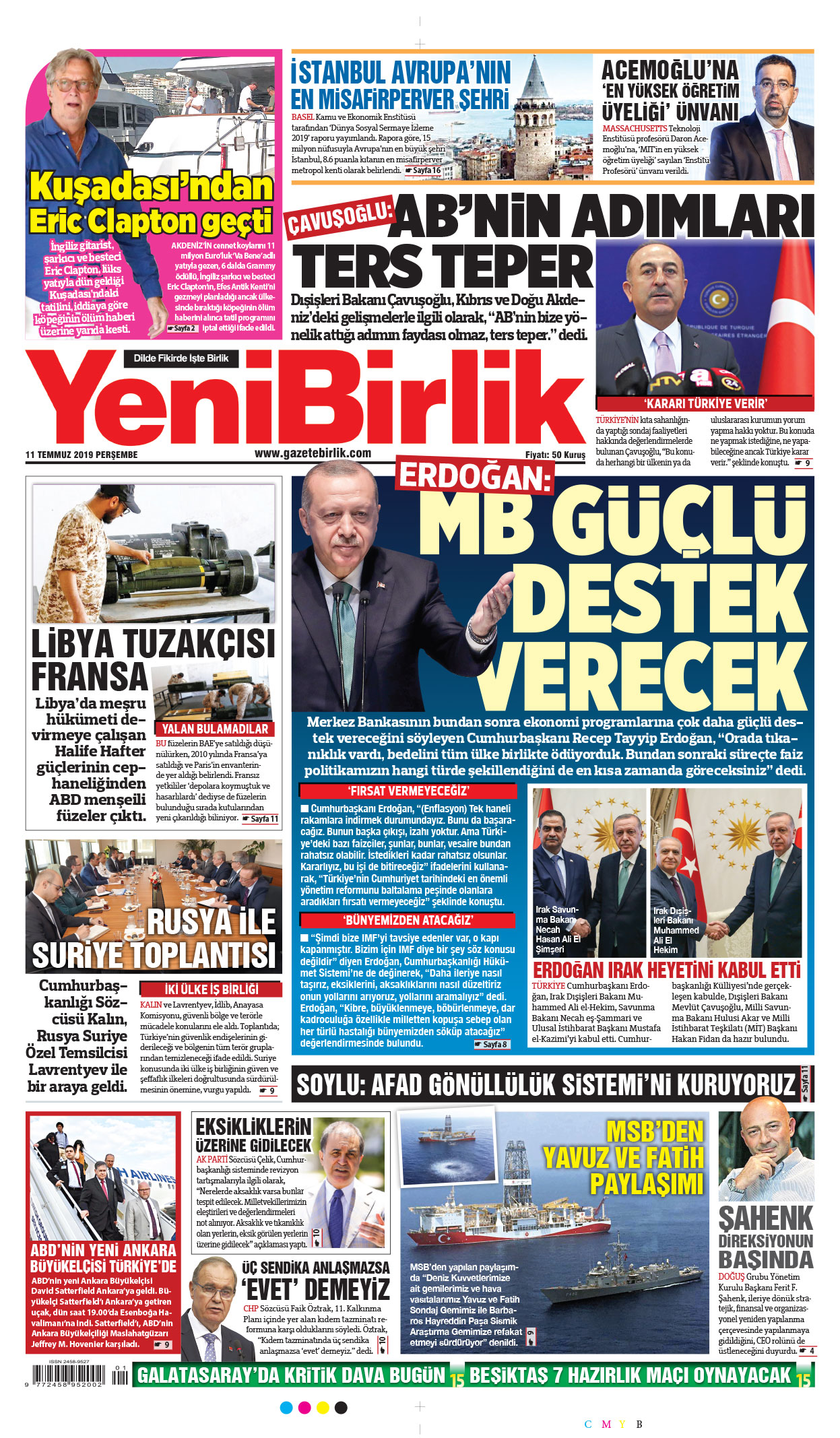 https://www.gazetebirlik.com/11 Temmuz 2019